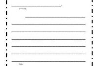 Blank Letter Writing Template| Letter Writing Template within Blank Letter Writing Template For Kids