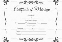 Blank Marriage Certificate Template (8 pertaining to Blank Marriage Certificate Template