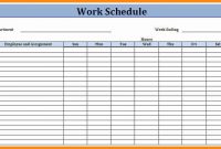 Blank Monthly Work Schedule Template (5 Di 2020 within Blank Monthly Work Schedule Template