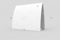Blank Paper Tent Template, White Tent Card With Empty Space inside Blank Tent Card Template