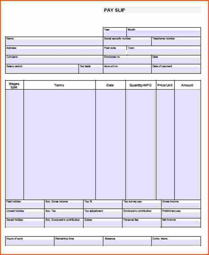 Blank Pay Stub Template Word Have Gathered Some Pay Stub pertaining to Blank Pay Stubs Template