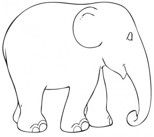 Blank Printable Zentangle Templates  | Elephant Template with regard to Blank Elephant Template