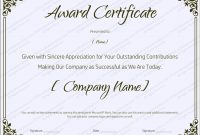 Blank Retirement Certificate Template – Editable And Printable throughout Sample Award Certificates Templates