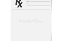 Blank Rx Prescription Form. Stock Vector – Illustration Of within Blank Prescription Form Template