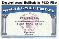 Blank Social Security Card Template Download (5 In 2020 pertaining to Blank Social Security Card Template Download