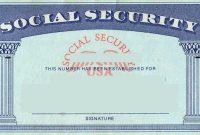 Blank Social Security Card Template | Social Security Card within Ssn Card Template