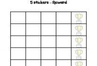 Blank Sticker Chart Template Free Download with Blank Reward Chart Template