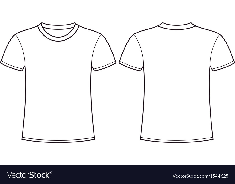 Blank T-Shirt Template Front And Back for Blank Tee Shirt Template