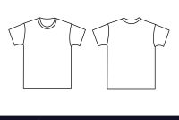 Blank T-Shirt Template Front And Back in Blank Tee Shirt Template