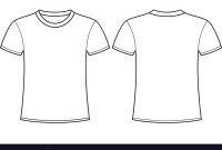 Blank T-Shirt Template Front And Back within Blank T Shirt Outline Template
