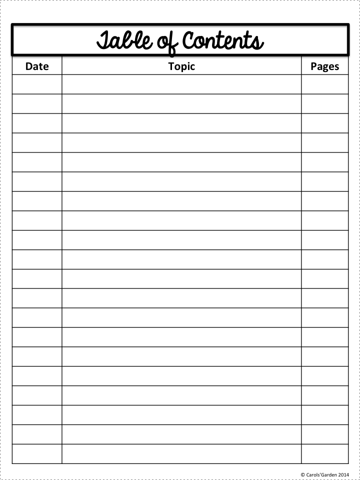 Blank Table Of Contents Template Pdf (1) - Templates Example throughout Blank Table Of Contents Template Pdf