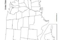 Blank United States Map – Free Printable – Allfreeprintable with Blank Template Of The United States