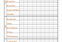 Blank Weekly Workout Schedule Template Example : V-M-D pertaining to Blank Workout Schedule Template