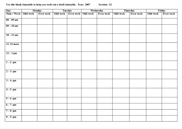Blank Weekly Workout Schedule Template | Weekly Workout regarding Blank Workout Schedule Template