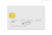 Blank White Credit Card Psd Template | Psdgraphics within Credit Card Template For Kids
