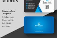 Blue And White Business Card | Free Psd File regarding Name Card Photoshop Template
