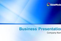 Blue Company Profile Business Powerpoint Template in Business Profile Template Ppt