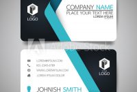 Blue Modern Creative Business Card And Name Card,horizontal pertaining to Place Card Size Template
