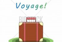 Bon Voyage. Suitcase Vector & Photo (Free Trial) | Bigstock pertaining to Bon Voyage Card Template