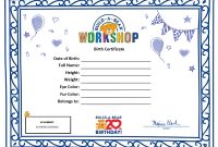 Build A Bear Birth Certificate Template (1 | Birth for Build A Bear Birth Certificate Template