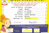 Build A Bear Birth Certificate Template (1 for Build A Bear Birth Certificate Template