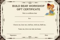 Build A Bear Certificate: 13 Best And Attractive Templates pertaining to Build A Bear Birth Certificate Template