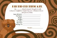 Build A Bear Certificate Template: 15 Attractive for Build A Bear Birth Certificate Template