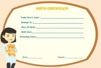 Build A Bear Certificate Template: 15 Attractive regarding Build A Bear Birth Certificate Template
