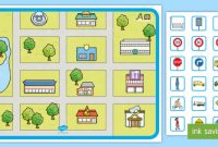 Build A Busy Town Map (Teacher Made) regarding Blank City Map Template