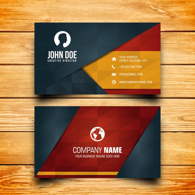 Business Card Design | Free Vector intended for Visiting Card Templates Download
