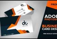 Business Card Design In Photoshop Cs Front Photoshop within Photoshop Cs6 Business Card Template