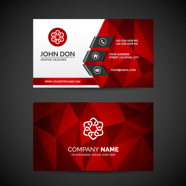 Business Card Template | Free Vector for Call Card Templates