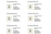 Business Card Templates For Microsoft Word – Free Printable within Blank Business Card Template For Word