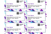 Business Cards – Office in Template For Cards In Word