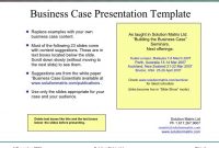 Business Case Presentation | Business Case Template, Case regarding Presenting A Business Case Template