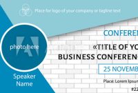Business Conference Template. Facebook Event Link Banner for Event Banner Template