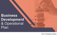 Business Development And Operational Plan Powerpoint intended for Business Development Presentation Template