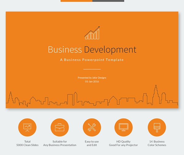 Business Development Powerpoint Template On Behance intended for Business Development Presentation Template