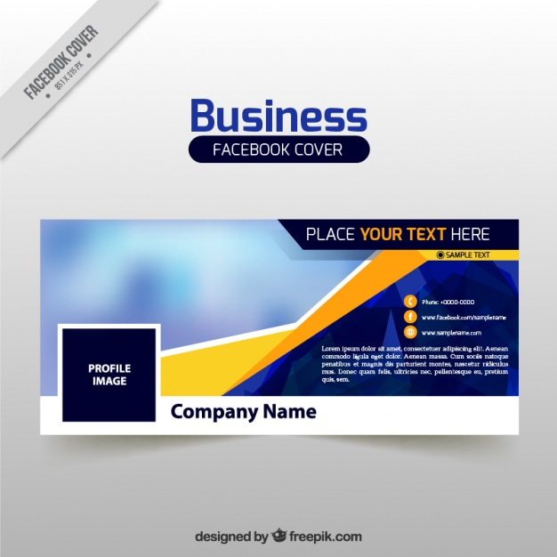 Business Facebook Cover Template | Free Vector for Facebook Business Templates Free