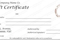 Business Gift Certificate Template (50+ Editable & Printable for Company Gift Certificate Template
