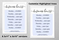 Business Hours Sign Template Free Lovely Business Hours Sign with Printable Business Hours Sign Template