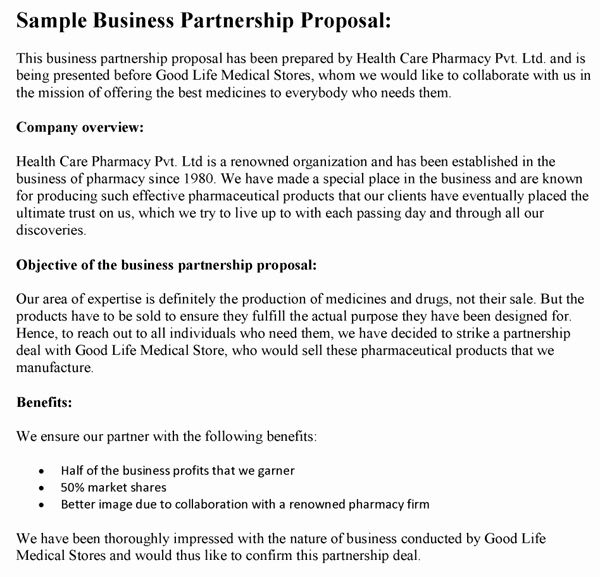 Business Partnership Proposal Sample Awesome Marketing with Business Partnership Proposal Template