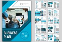 Business Plan Layout With Blue Accents. Kaufen Sie Diese pertaining to Business Plan Template Indesign