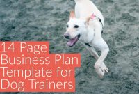 Business Plan Template (14 Pages) in Dog Breeding Business Plan Template