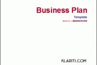 Business Plan Templates (40-Page Ms Word + 10 Free Excel in Business Plan Template Free Word Document