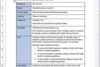 Business Process Design Templates (Ms Office) for Business Process Narrative Template