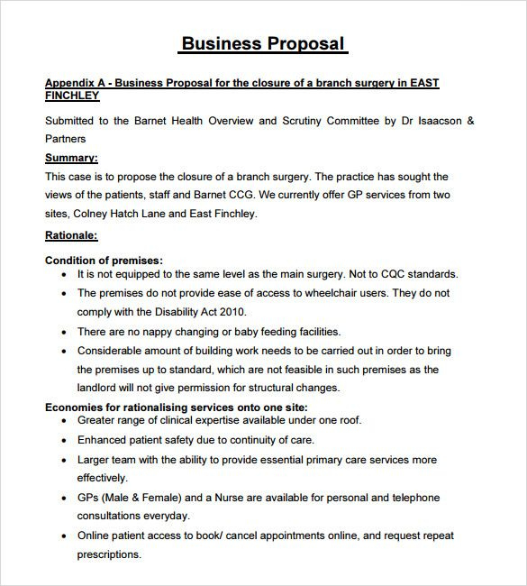 Business Proposal Sample Pdf | Business Proposal Format within Standard Business Proposal Template