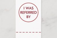 Business Referral Card Template | Zazzle pertaining to Referral Card Template