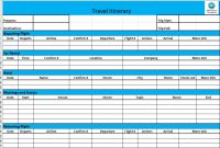 Business Travel Itinerary – Download This Basic Business within Sample Business Travel Itinerary Template