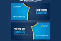 Business Web Banner Set Vector Templatesmiyaji Tech On pertaining to Website Banner Design Templates